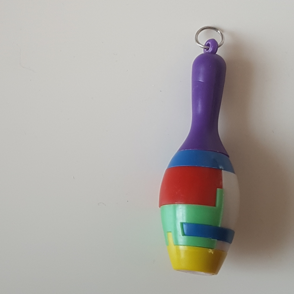 FWP Bowling Pin Puzzle Keychain